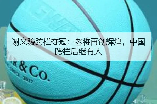 谢文骏跨栏夺冠：老将再创辉煌，中国跨栏后继有人